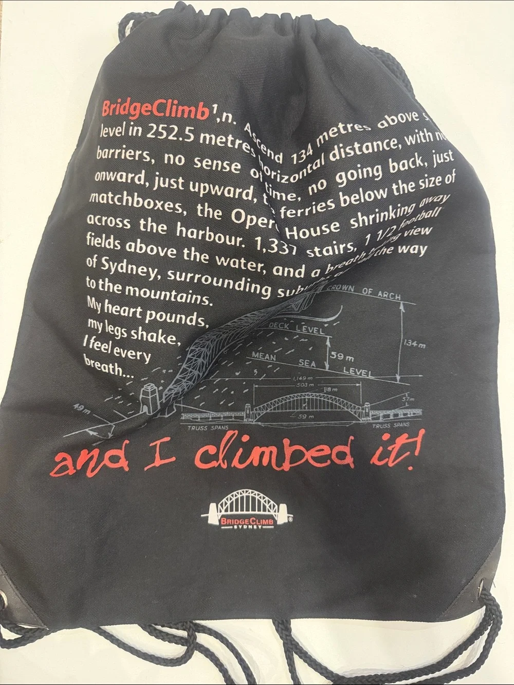 Black Drawstring Backpack